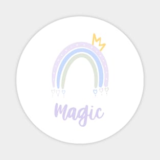 Magic rainbow, little rainbow unicorn, baby shower, unicorn party Magnet
